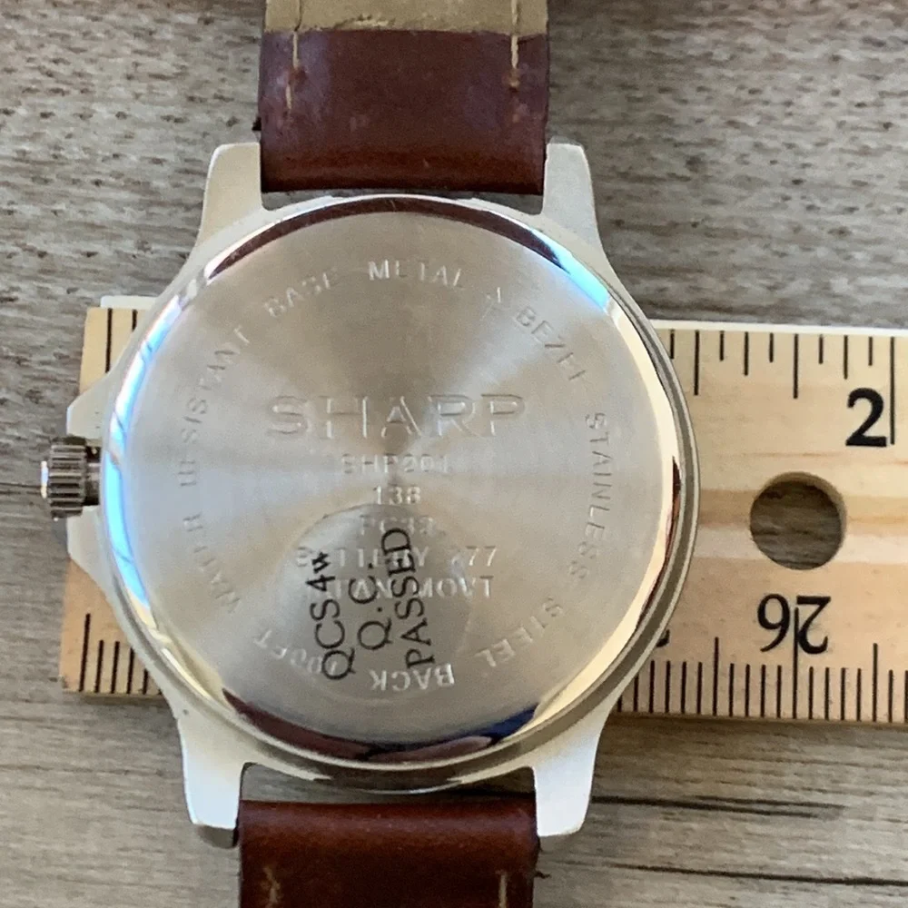 Vintage Sharp Watch Opti-Glo Glow In the Dark Hands Wrist Watch SHP201